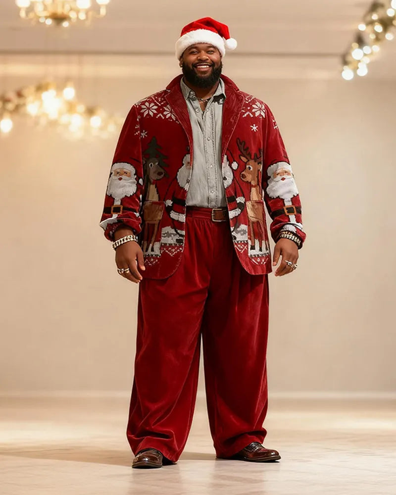 Big & Tall Graphic Two-piece Set for big men view 4