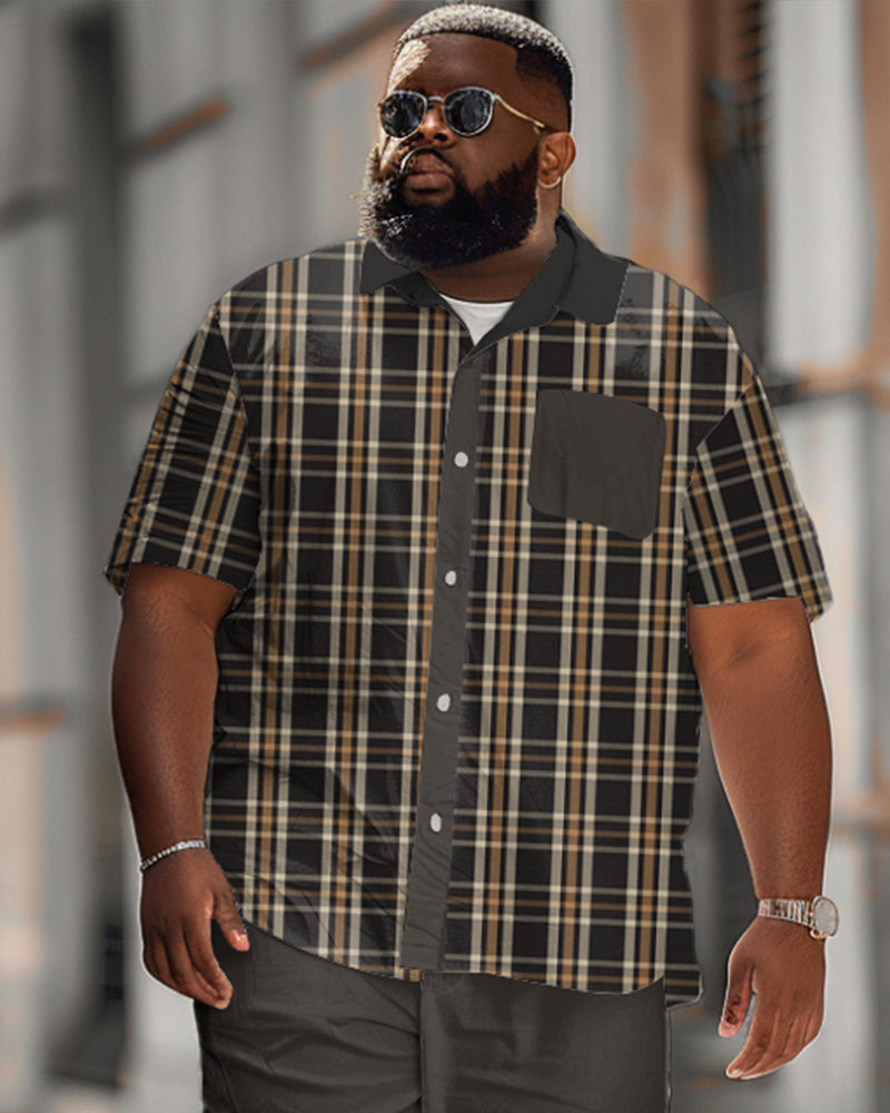 Big & Tall Plaid Jeans for big men view 2