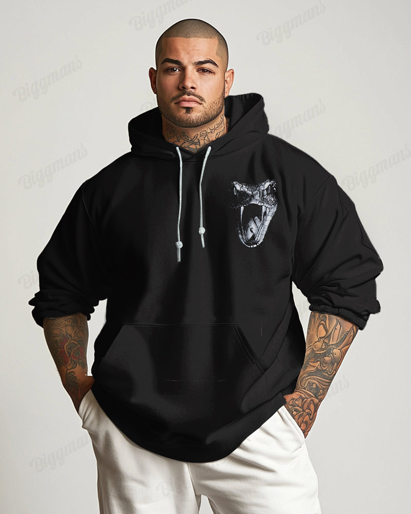 Big & Tall Graphic Hoodie for big men view 2