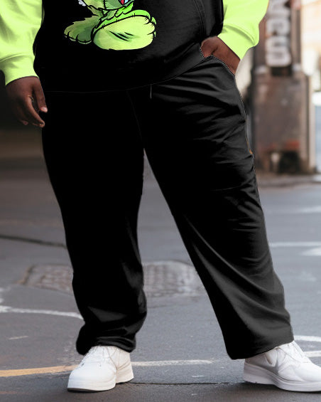 Big & Tall Colorblock Hoodie Sweatpants Set for big men view 6