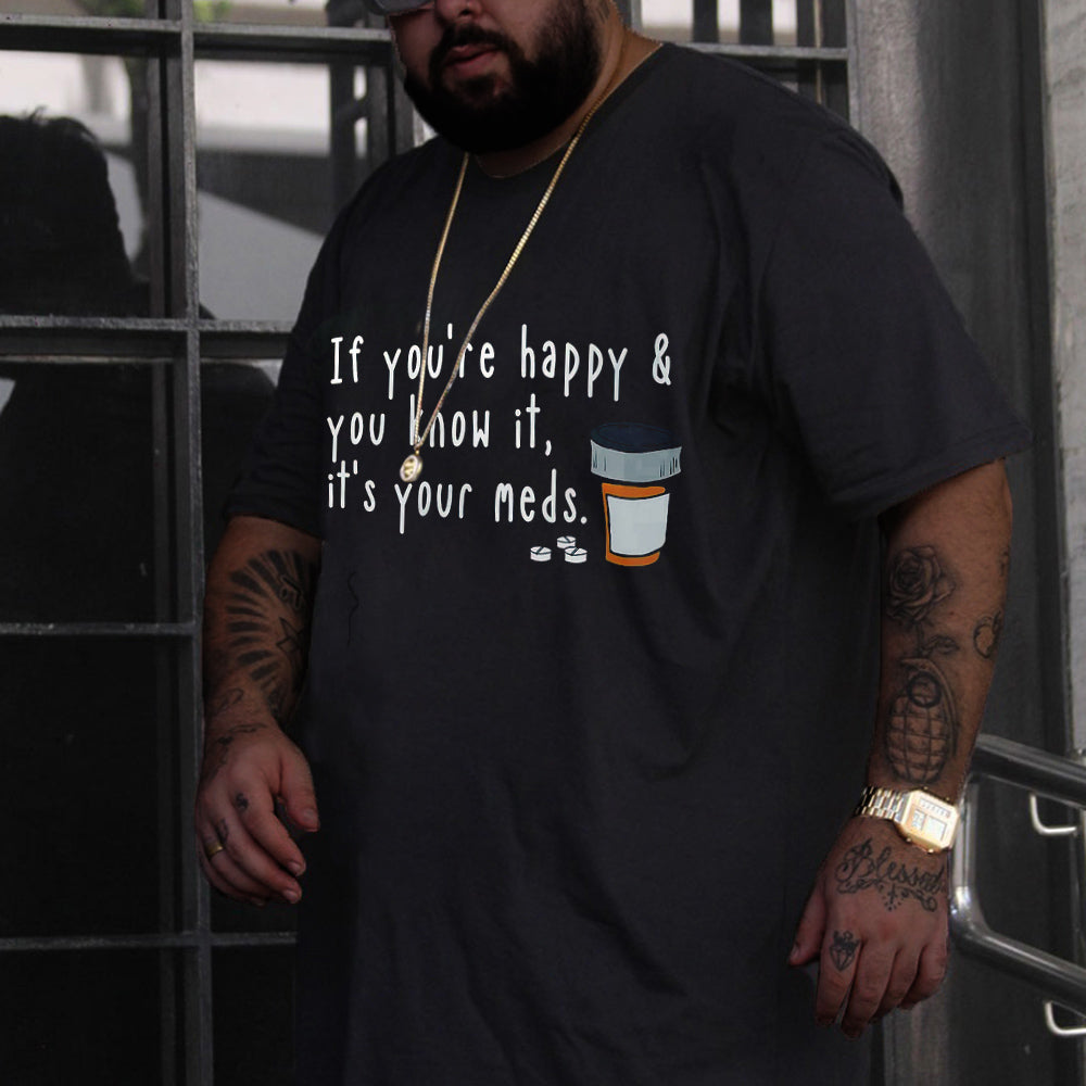 Big & Tall Graphic Streetwear T-Shirt for big men view 2