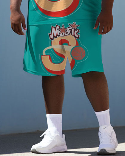Big & Tall Graffiti Athletic Tank Top for big men view 3