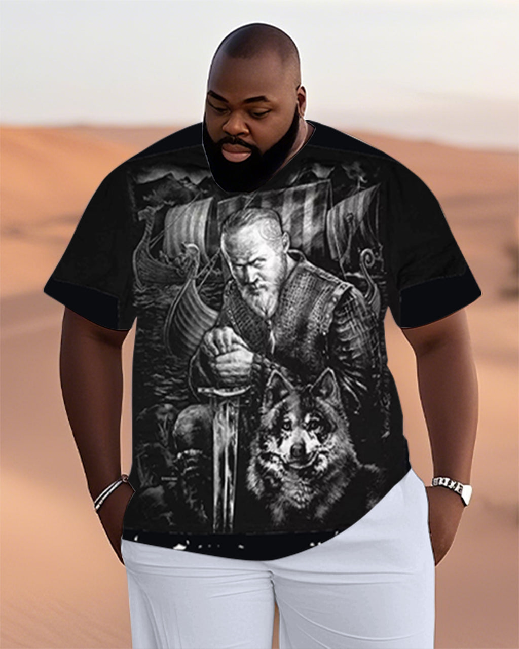 Big & Tall Streetwear T-Shirt for big men view 1