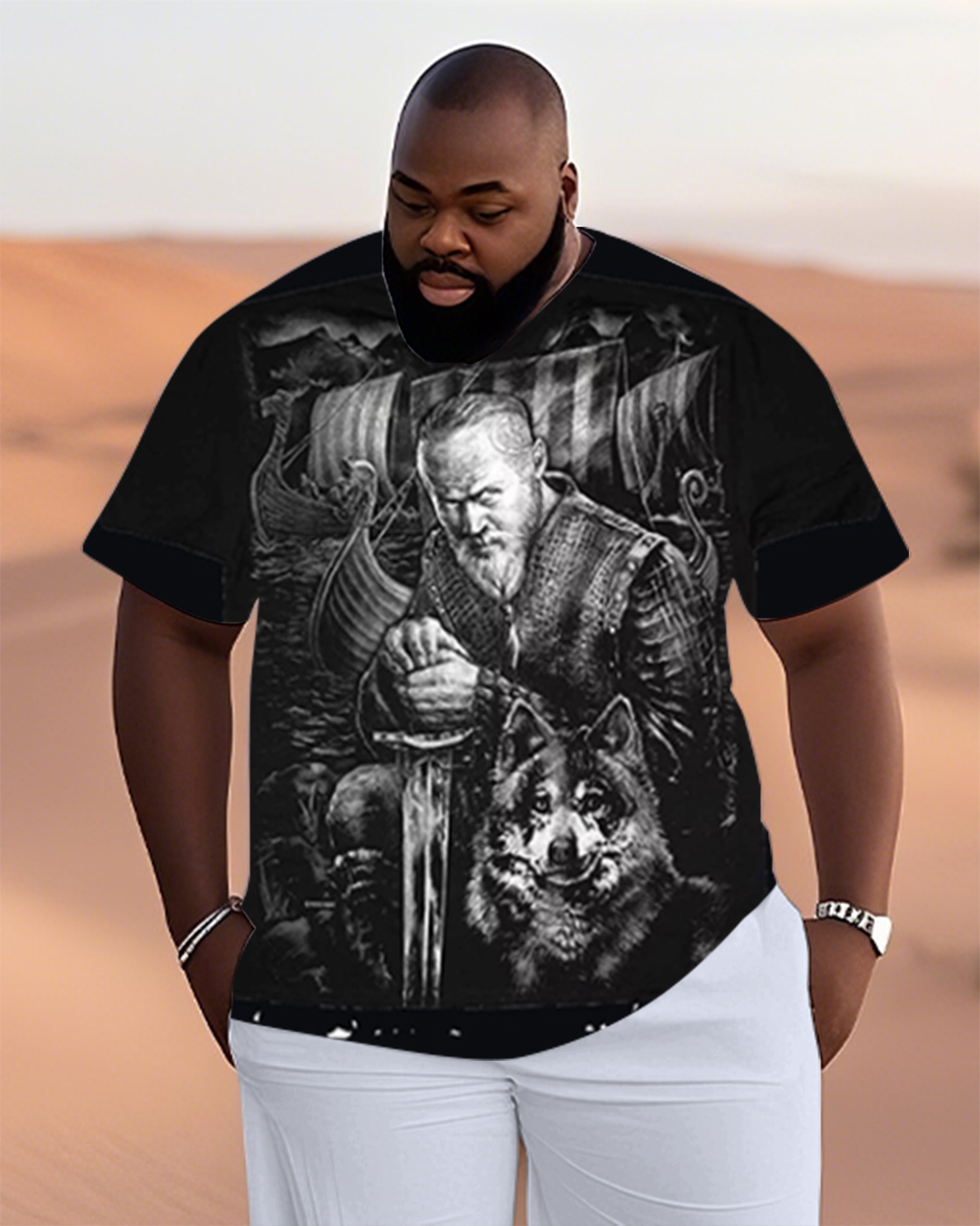 Big & Tall Streetwear T-Shirt for big men view 1