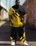 Big & Tall Streetwear Skull Two-piece Set for big men view 1