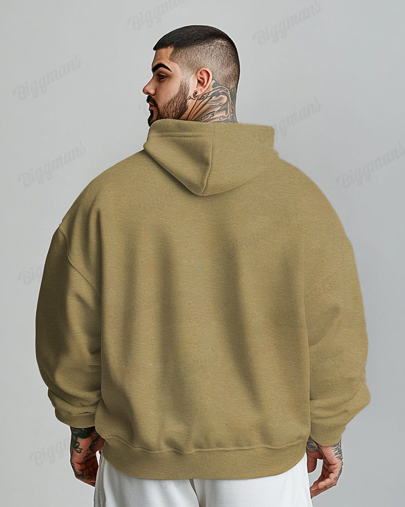 Big & Tall Athletic Streetwear Hoodie Sweatpants Set for big men view 6