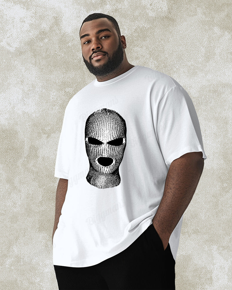 Big & Tall Solid Color Streetwear T-Shirt for big men view 1