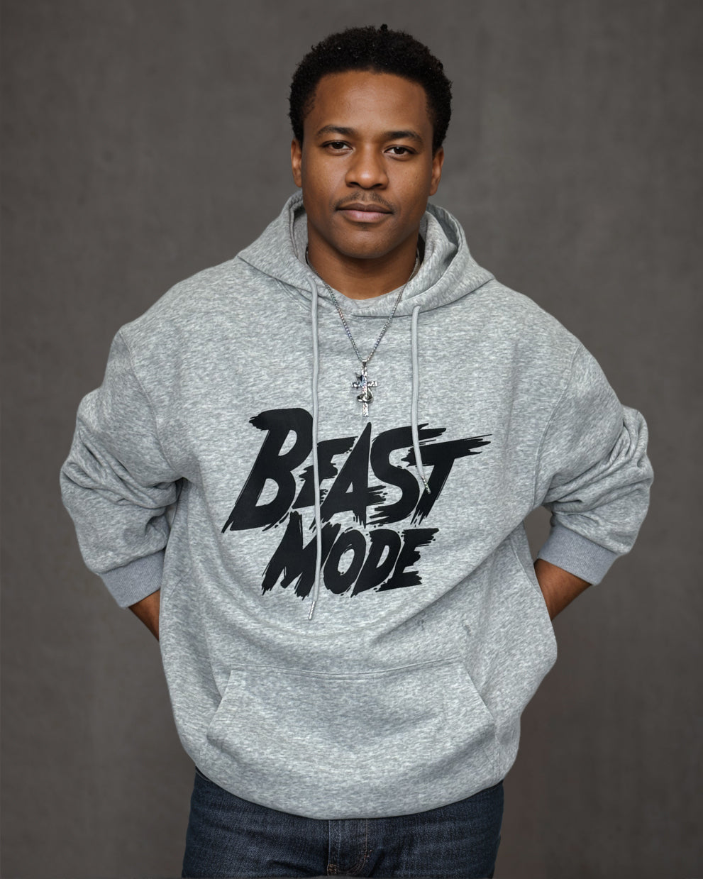 Big & Tall Graphic Hoodie for big men view 2
