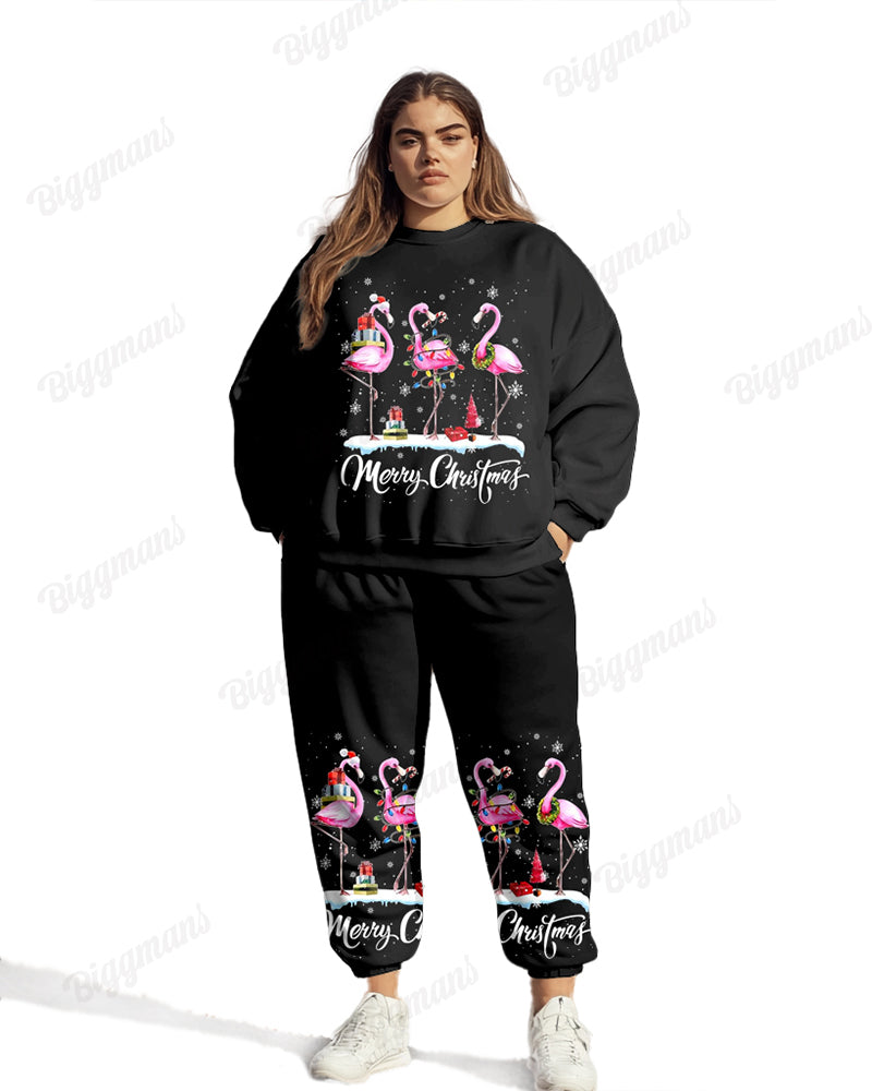 Big & Tall Graphic Hoodie Sweatpants Set for big men view 1