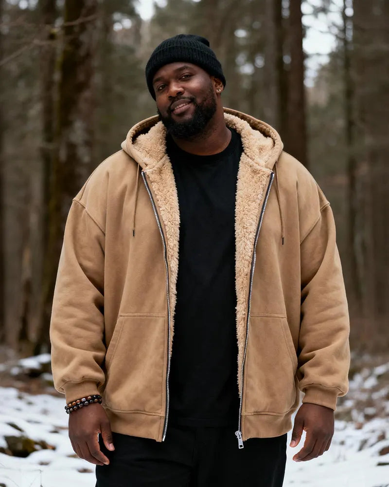 Big & Tall Solid Color Hoodie for big men view 6