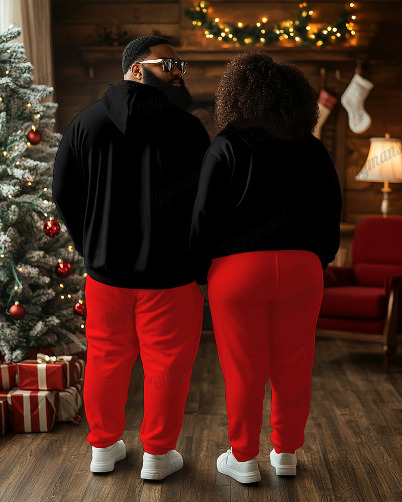 Big & Tall Graphic Hoodie Sweatpants Set for big men view 2