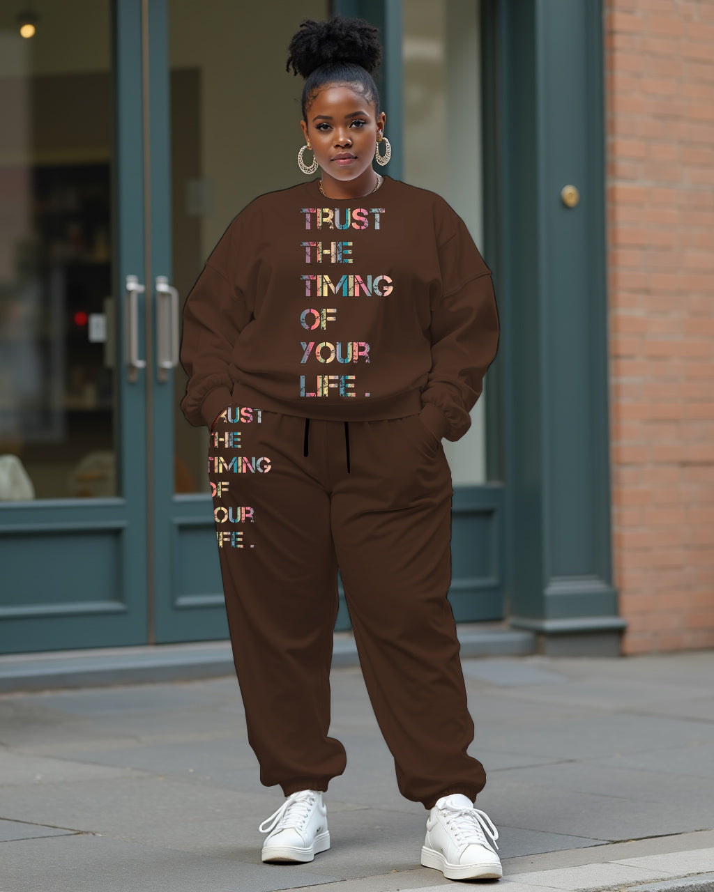 Big & Tall Graphic Two-piece Set for big men view 1