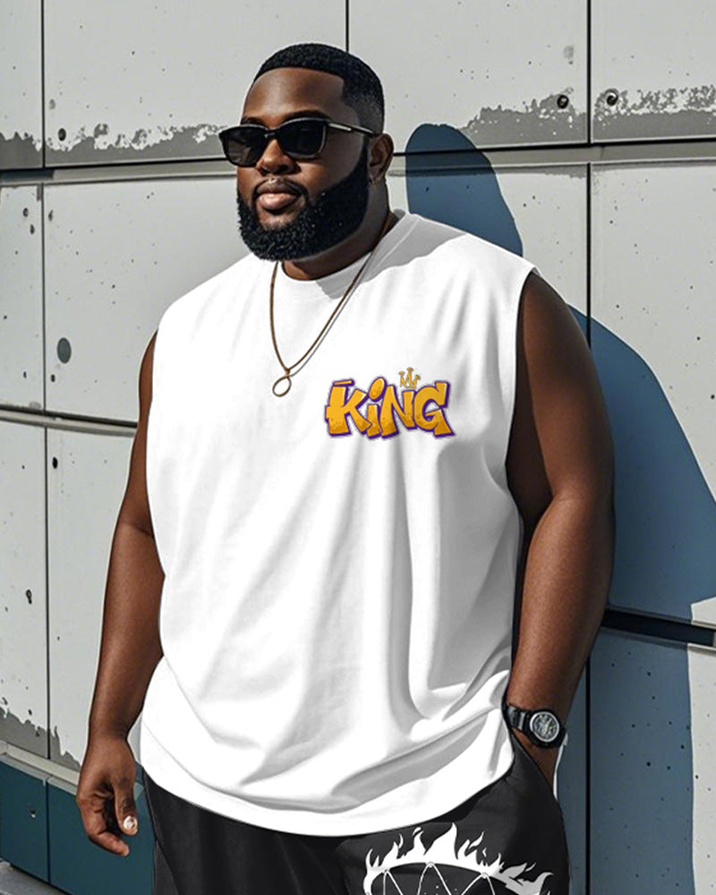 Big & Tall Graphic Two-piece Set for big men view 2