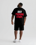 Big & Tall Graphic Streetwear Two-piece Set for big men view 1