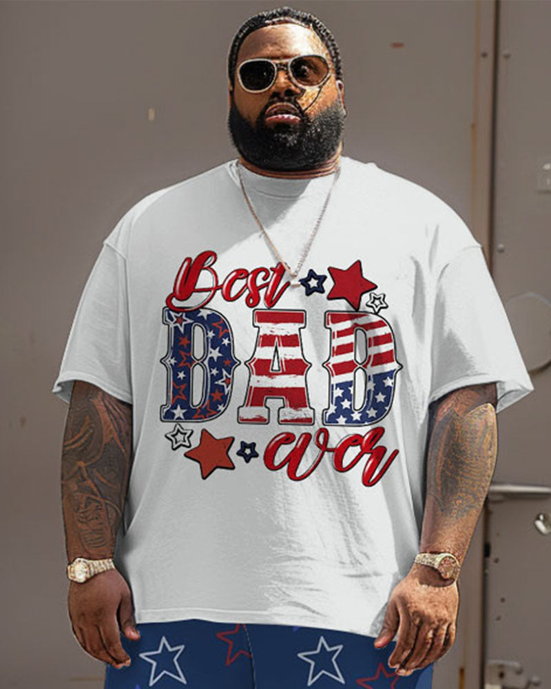 Big & Tall Graphic Two-piece Set for big men view 3