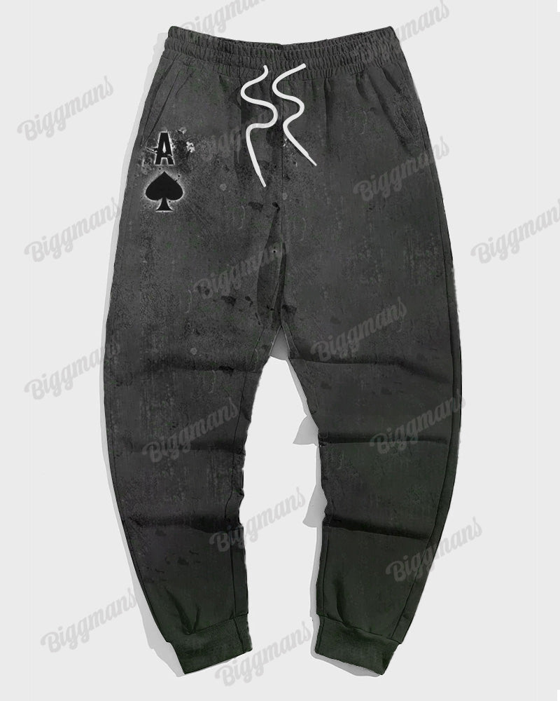 Big & Tall Gradient Hoodie Sweatpants Set for big men view 4