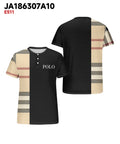 Big & Tall Black Striped Graphic T-Shirt for big men view 3