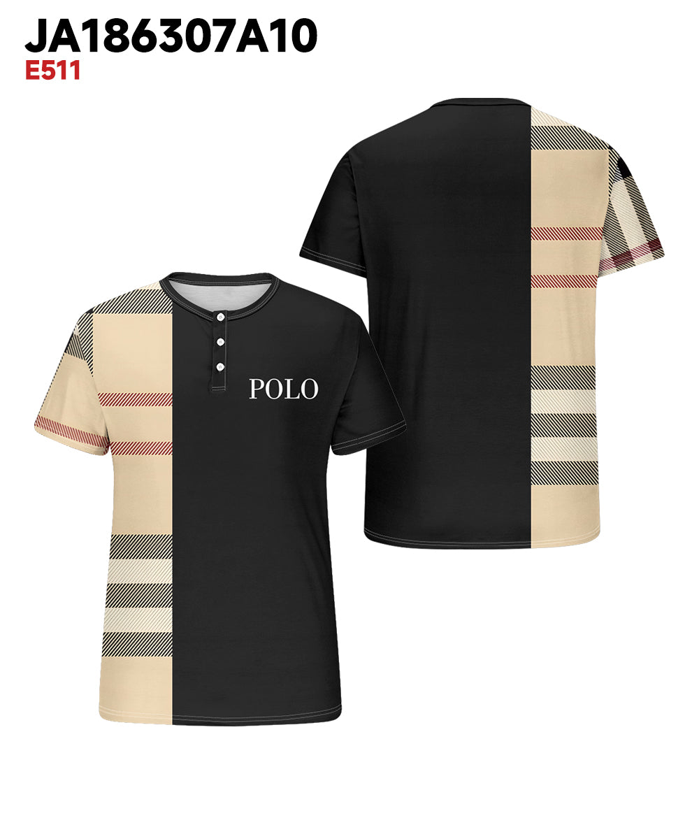 Big & Tall Black Striped Graphic T-Shirt for big men view 3