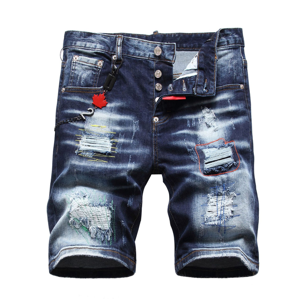 Big & Tall Blue Denim Graffiti Jeans for big men view 3