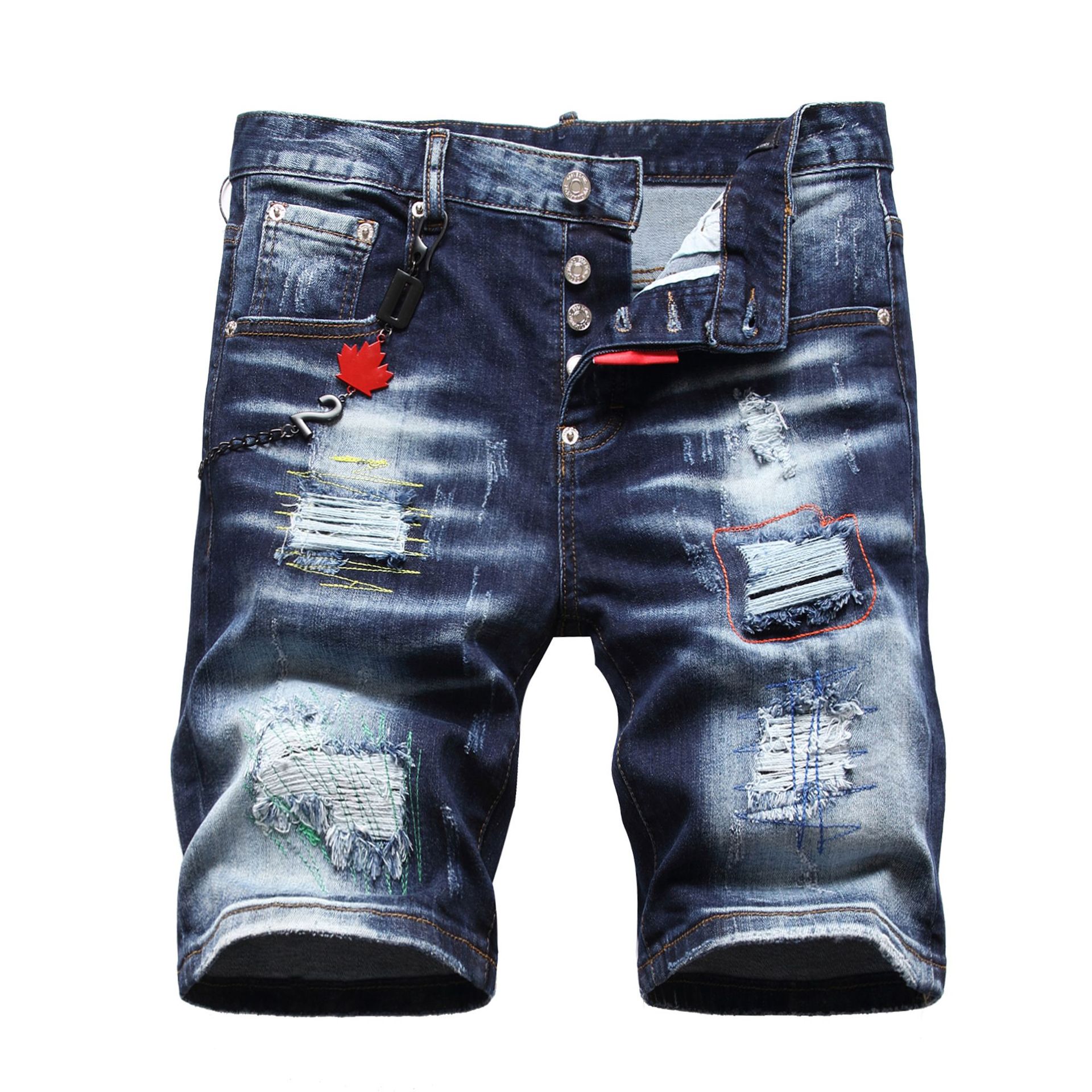 Big & Tall Blue Denim Graffiti Jeans for big men view 3