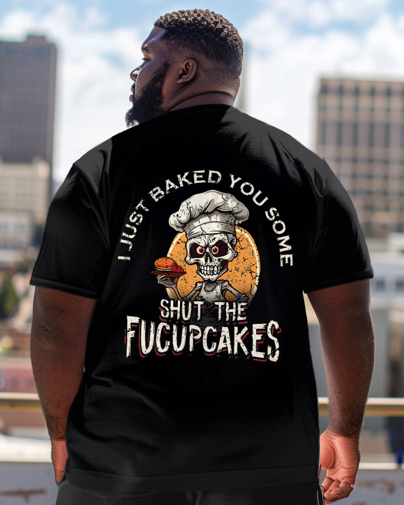 Big & Tall Streetwear Skull T-Shirt for big men view 1