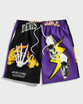 Big & Tall Graphic Athletic T-Shirt Shorts Set for big men