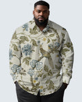 Big & Tall Streetwear Long Sleeve Shirt for big men