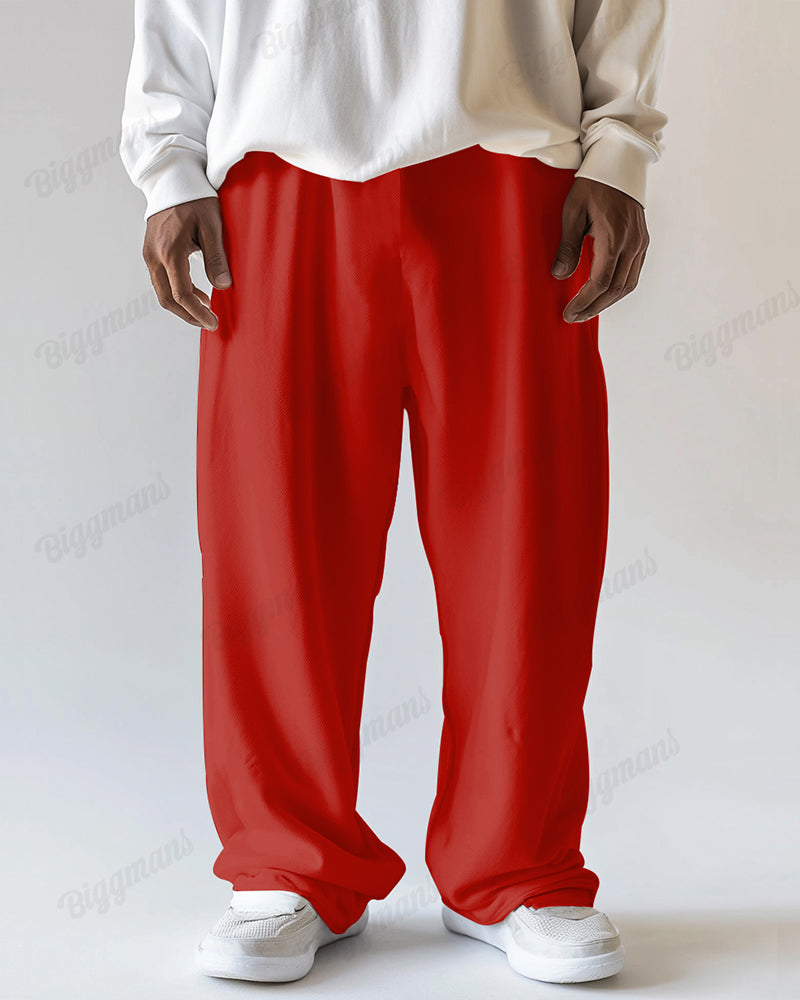 Big & Tall Solid Color Streetwear Jogging Pants for men view 6