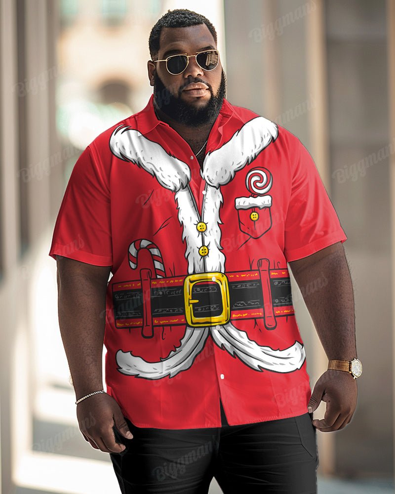 Big & Tall Streetwear Short Sleeve Shirt for big men