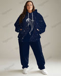 Big & Tall Graphic Hoodie Sweatpants Set for big men view 1