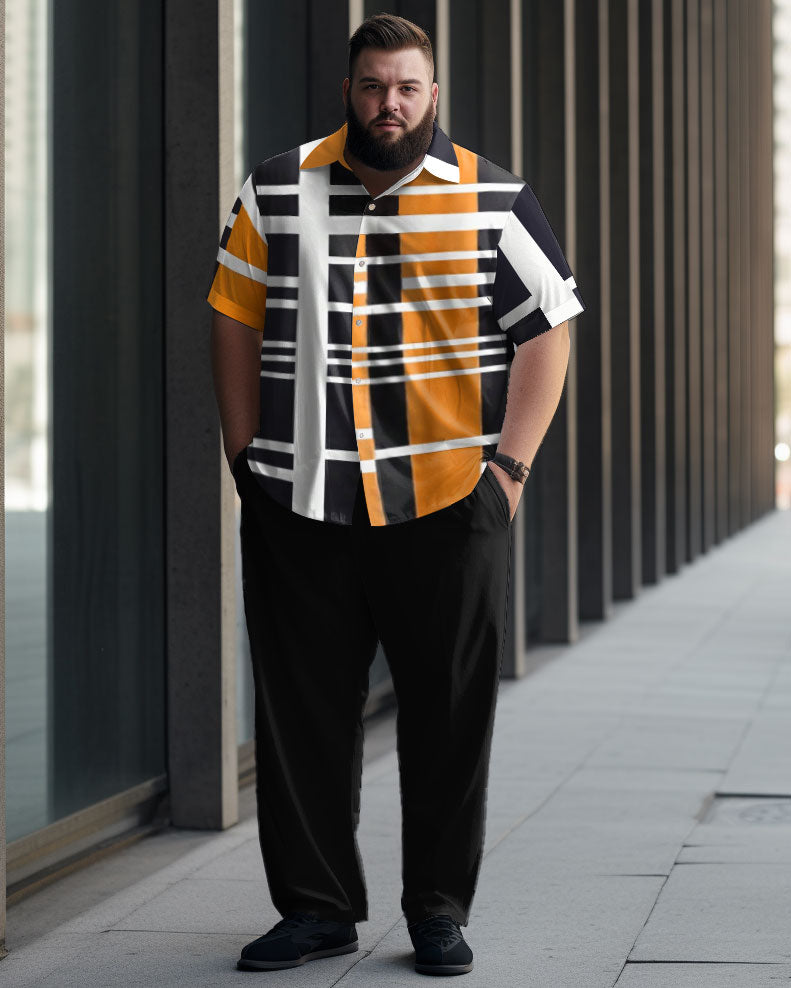 Big & Tall Geometric Business Casual Jeans for big men view 1