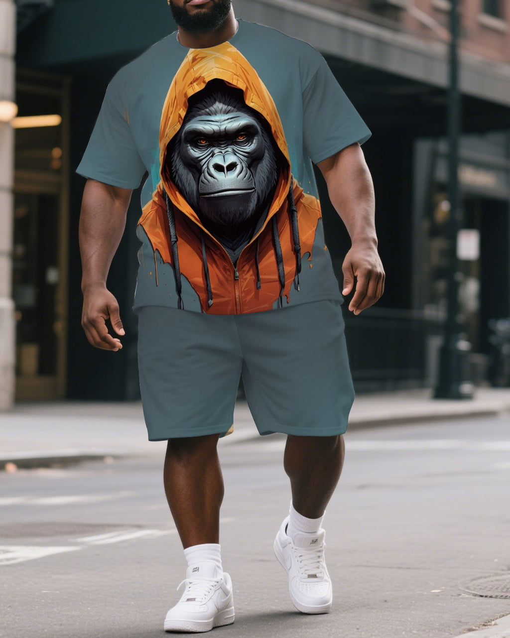 Big & Tall Streetwear Hoodie for big men view 1