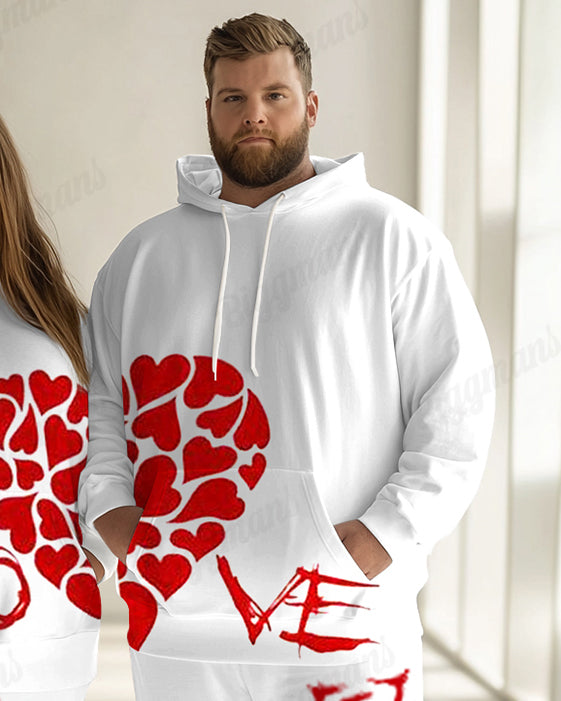Big & Tall Patchwork Hoodie for big men view 2