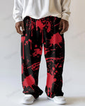 Big & Tall Graphic Splash Ink Pants for big men