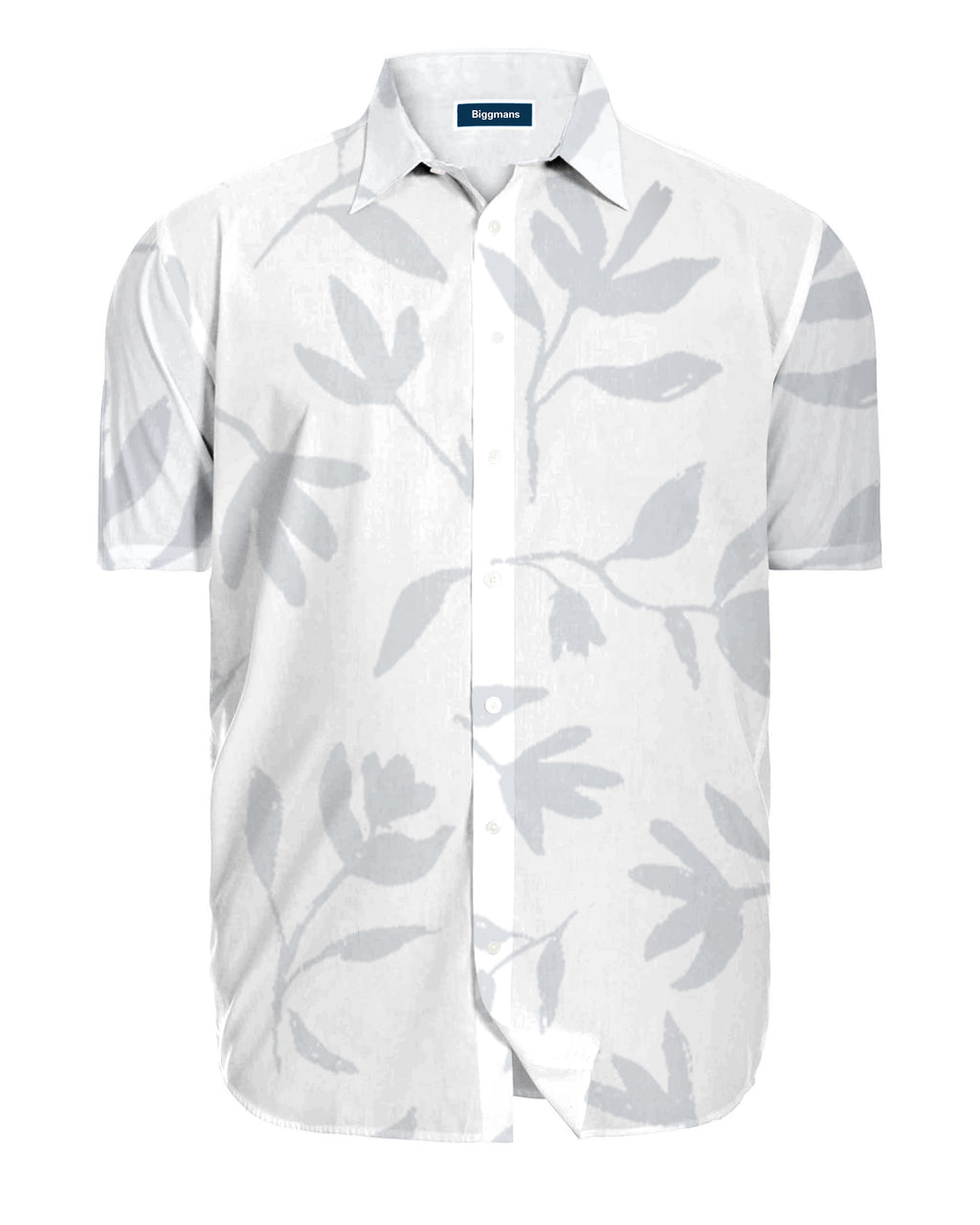 Big & Tall White Hawaiian T-Shirt Pants Set for big men view 3
