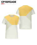 Big & Tall Yellow Geometric Graphic T-Shirt for big men view 3