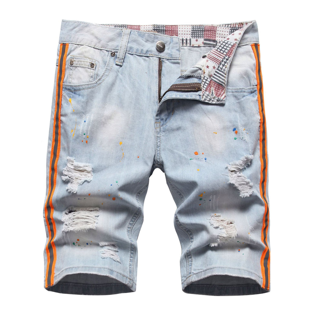 Big & Tall Denim Graffiti Streetwear Jeans for big men view 2