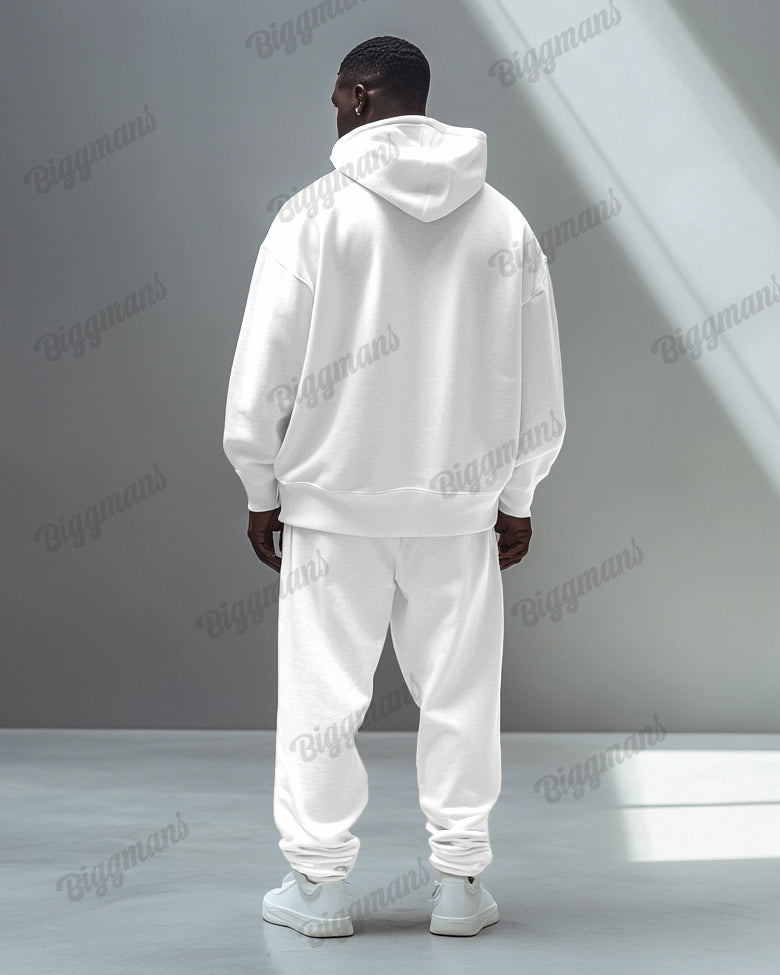 Big & Tall Graphic Hoodie Sweatpants Set for big men view 4