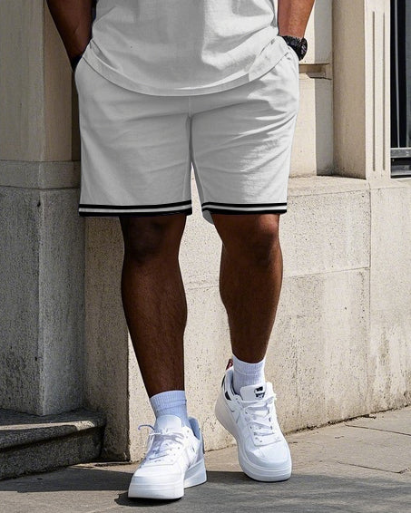 Big & Tall Graphic Athletic Two-piece Set for big men view 3