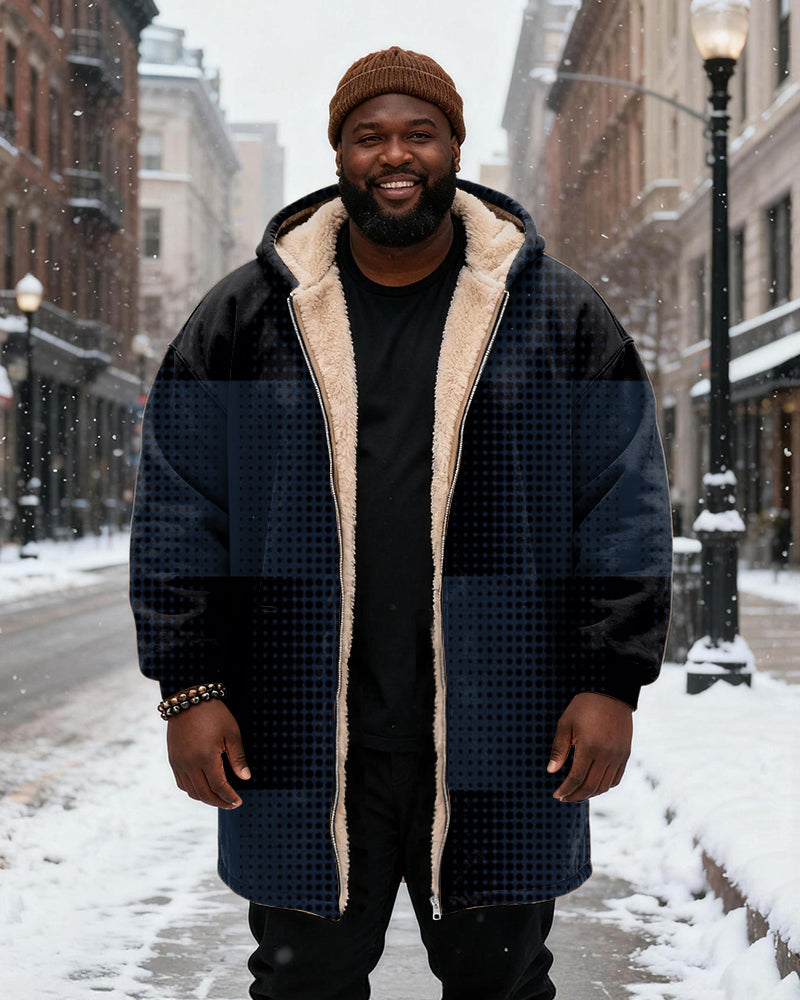 Big & Tall Geometric Streetwear Vintage Hoodie for big men view 4