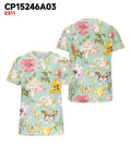 Big & Tall Green Hawaiian Graphic T-Shirt for big men view 3