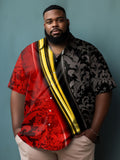 Big & Tall Colorblock Short Sleeve Shirt for big men