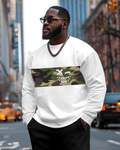 Big & Tall Graphic Camouflage Hoodie for big men