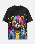 Big & Tall Splash Ink Streetwear T-Shirt for big men