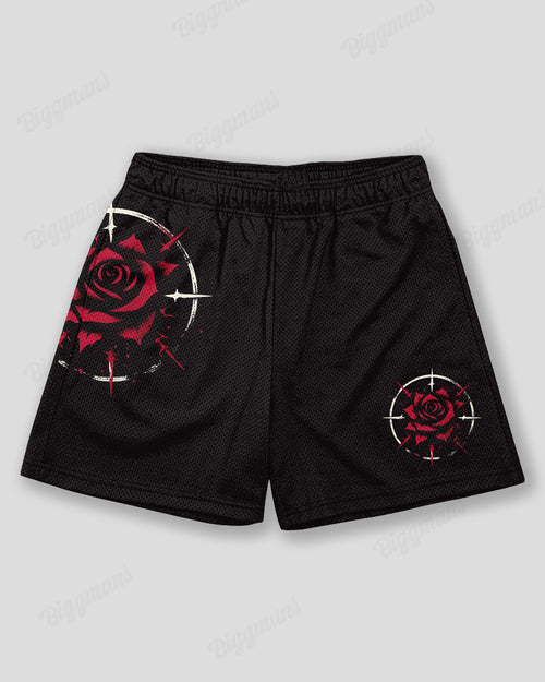 Big & Tall Graphic Graffiti Athletic Shorts for big men