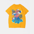 Big & Tall Yellow Graphic Streetwear T-Shirt for big men view 2