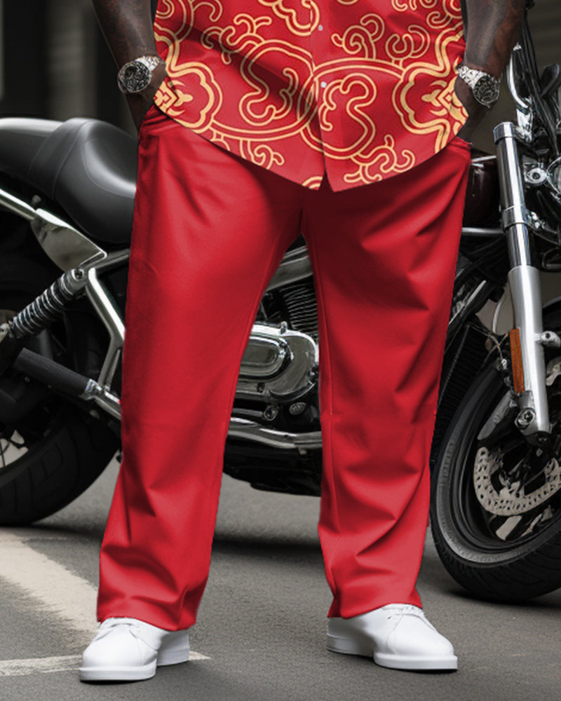 Big & Tall Vintage Two-piece Set for big men view 3