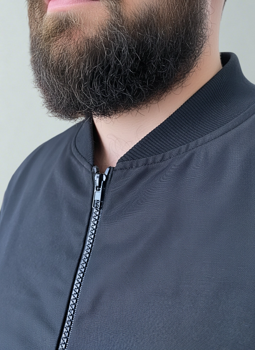 Big & Tall Black Solid Color Men's Clothing for big men view 4