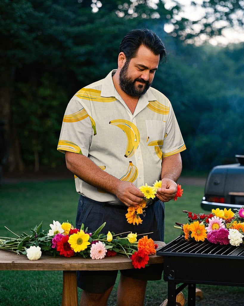 Big & Tall Hawaiian Short Sleeve Shirt for big men view 1