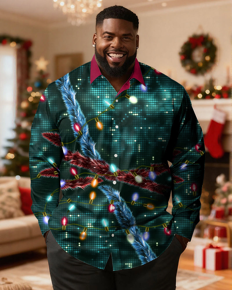 Big & Tall Graphic Long Sleeve Shirt for big men view 1